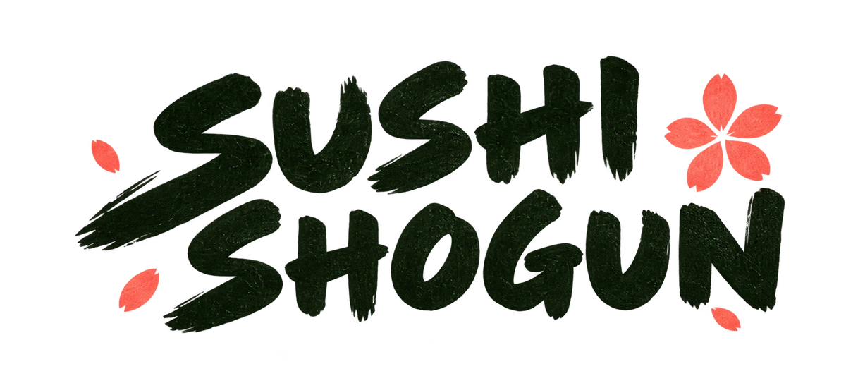 Sushi Shogun original flower wordmark